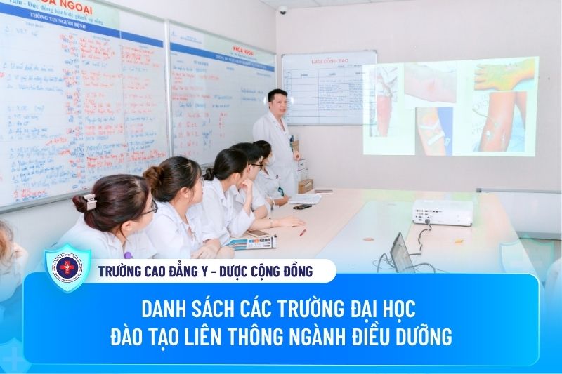 Danh sách các trường Đại học đào tạo học liên thông Điều dưỡng Danh sách các trường Đại học đào tạo học liên thông Điều dưỡng