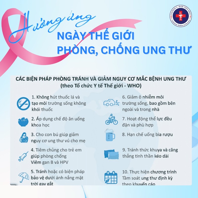 Hưởng ứng ngày thế giới phòng chống ung thư 04/02