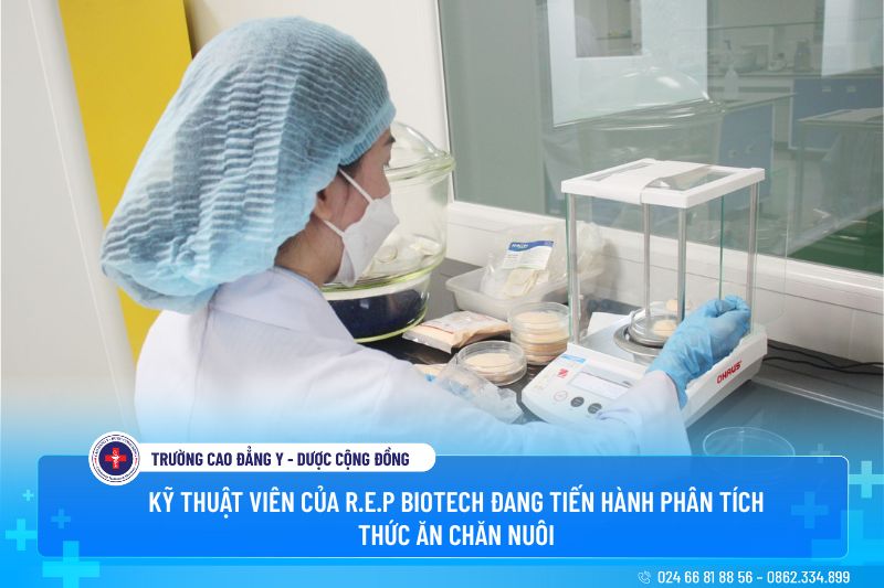 Kỹ thuật viên của R.E.P Biotech đang thực hiện thí nghiệm