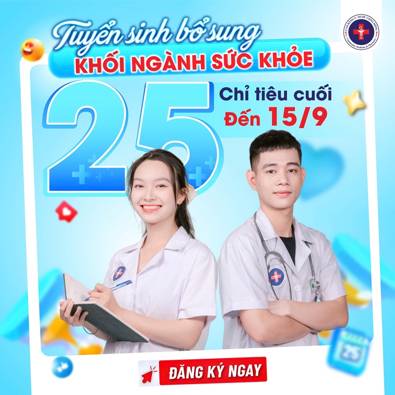 Trường Cao đẳng Y - Dược Cộng đồng tuyển sinh bổ sung