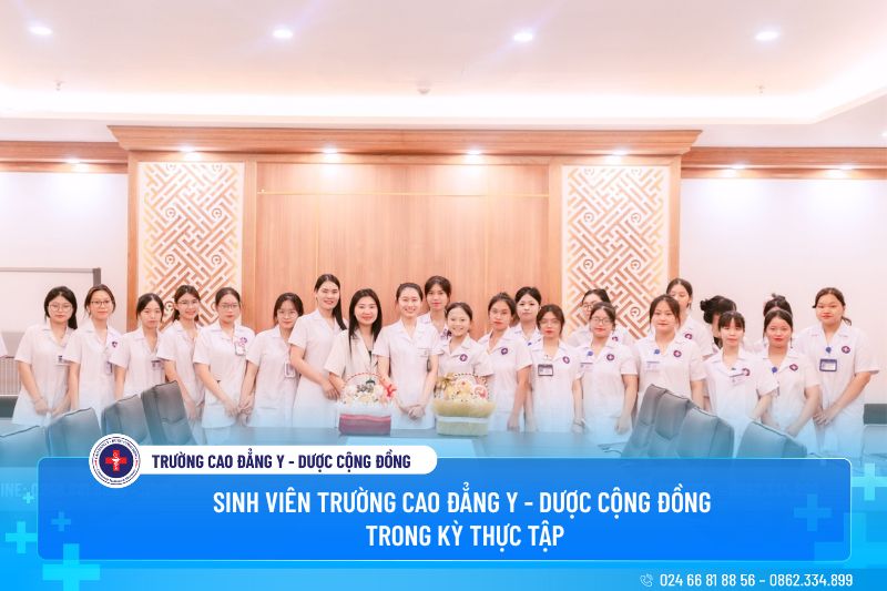 Sinh viên trường Cao đẳng Y - Dược Cộng đồng đến cơ sở thực tập