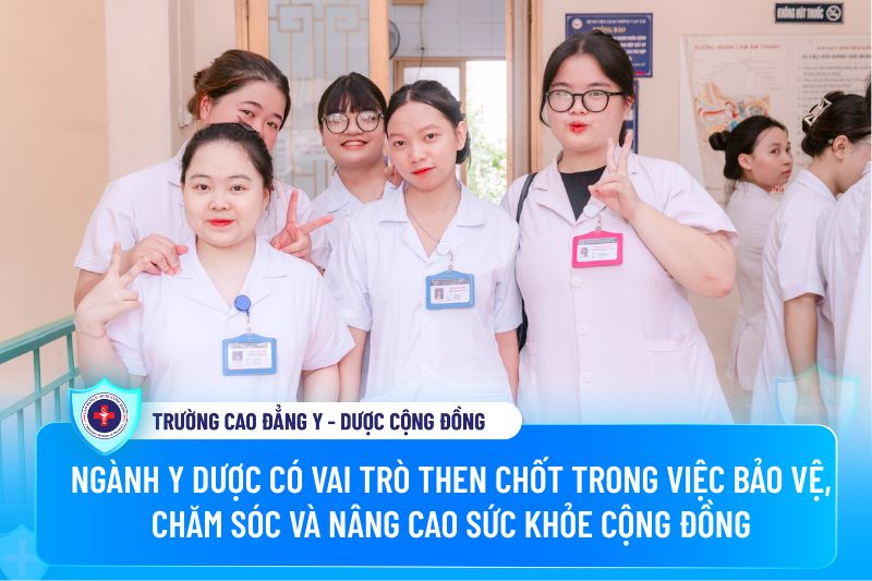 Sinh viên Trường Cao đẳng Y - Dược Cộng đồng thực tập tại bệnh viện Giao thông vận tải