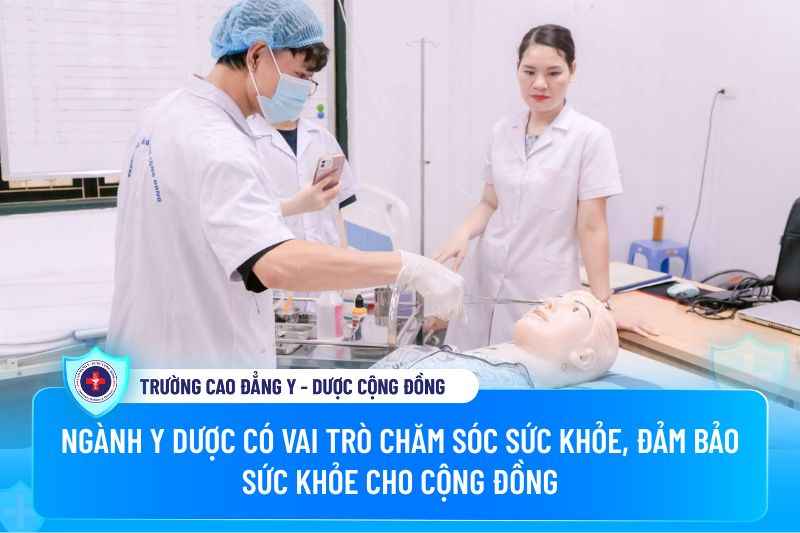 Ngành Y - Dược có vai trò chăm sóc sức khỏe, đảm bảo sức khỏe cho cộng đồng