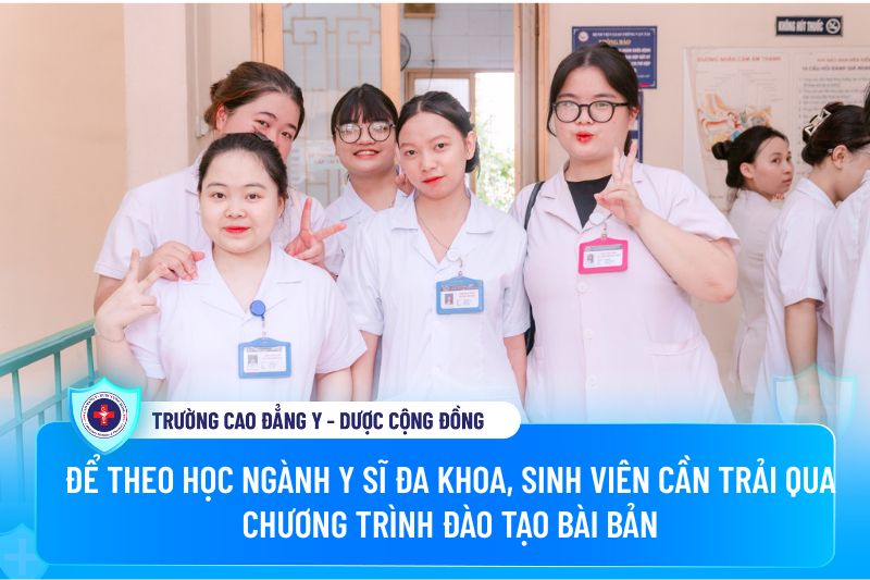 Để theo học ngành Y sĩ Đa khoa, sinh viên cần trải qua chương trình đào tạo bài bản